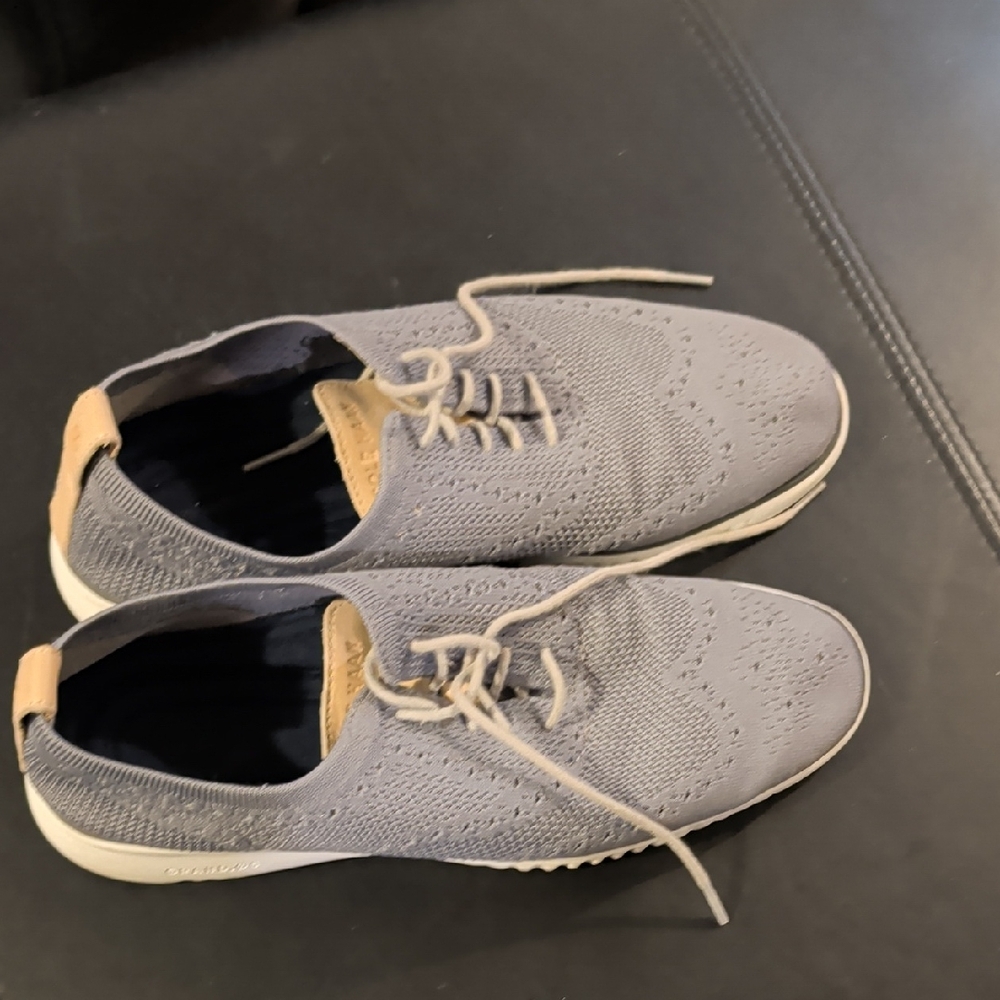 Cole Hann GRAND OS Men's Gray Knit Casual Shoes
